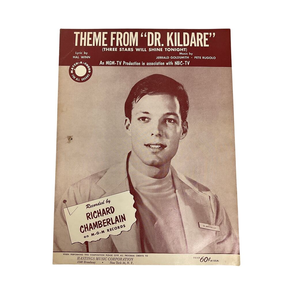 Theme From Dr. Kildare Sheet Music Three Stars‎ Will Shine Tonight